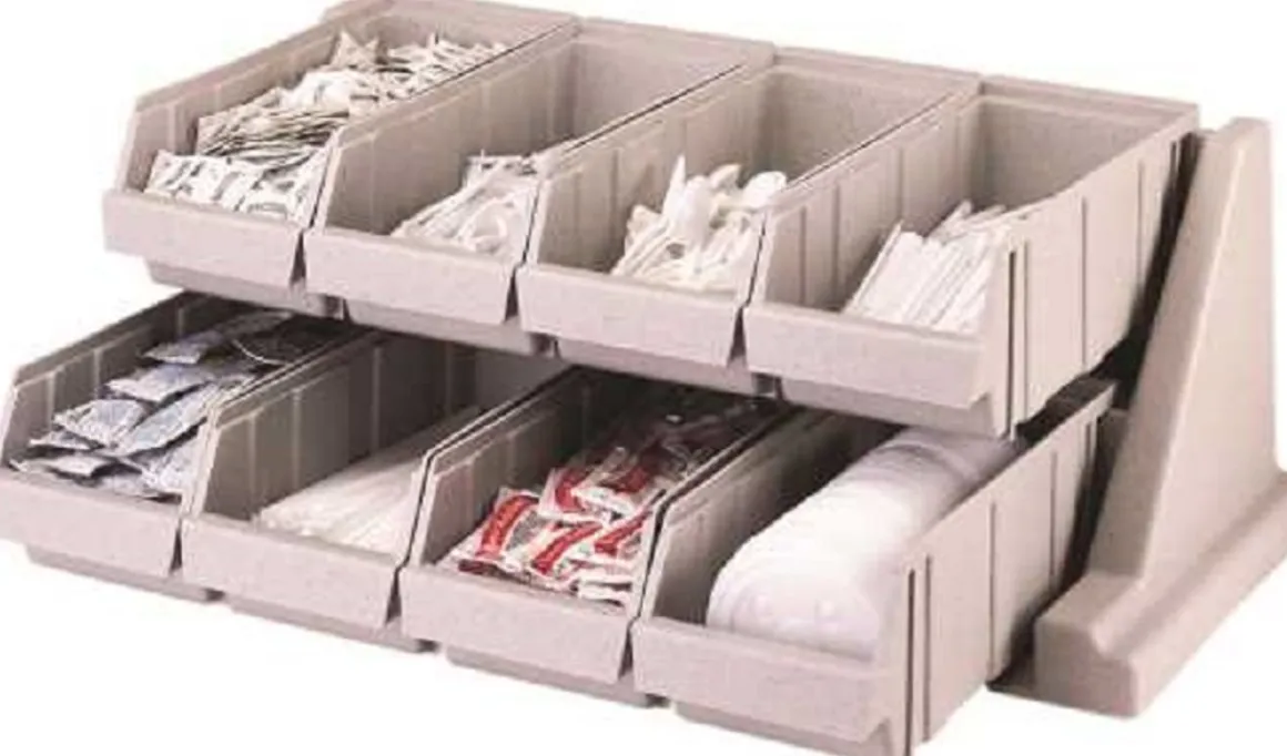 organisateur__condiments__0.webp Clearance Organisateur à condiments à 8 compartiments Versa - Gris Rangement & Transport De Vaisselle Et Ustensiles