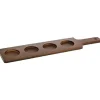 Discount Palette de dégustation de 16 7/8" en bois pour 4 verres - Fini Acajou - 12 par boite Verrerie