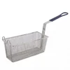 Clearance Panier à friteuse rectangulaire avec poignée en PVC noire Équipements De Cuisson