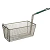 Clearance Panier à friteuse rectangulaire avec poignée en PVC verte Équipements De Cuisson