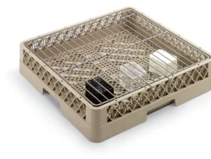 Clearance Panier à lave-vaisselle ouvert à petits trous avec grille de retenu Lave-vaisselles Commerciaux Et Accessoires
