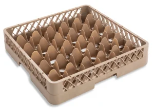 Sale Panier à lave-vaisselle pour verre à 36 compartiments - Beige Lave-vaisselles Commerciaux Et Accessoires