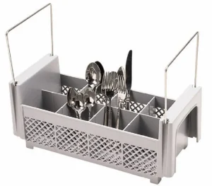 Online Panier à ustensiles à 8 casiers pour lave-vaisselle - Gris Lave-vaisselles Commerciaux Et Accessoires