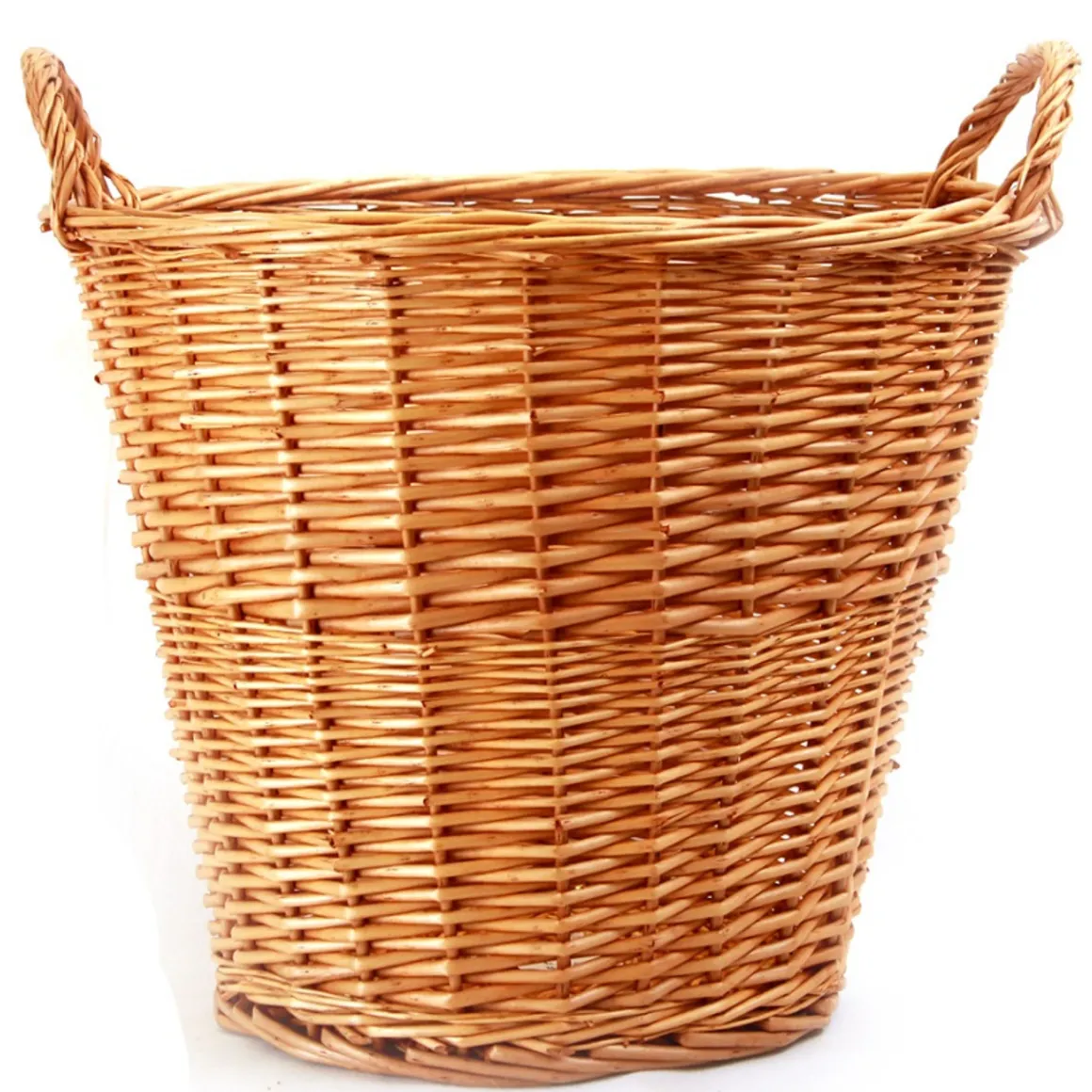 panier_en_osier_rond_de___0.webp Online Panier en osier rond de 19" x 16" avec poignées pour baguettes de pain Vaisselle De Service