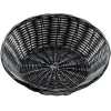 Hot Panier rond de 8.5" x 2.25" - Noir - 12 par boite Vaisselle De Service