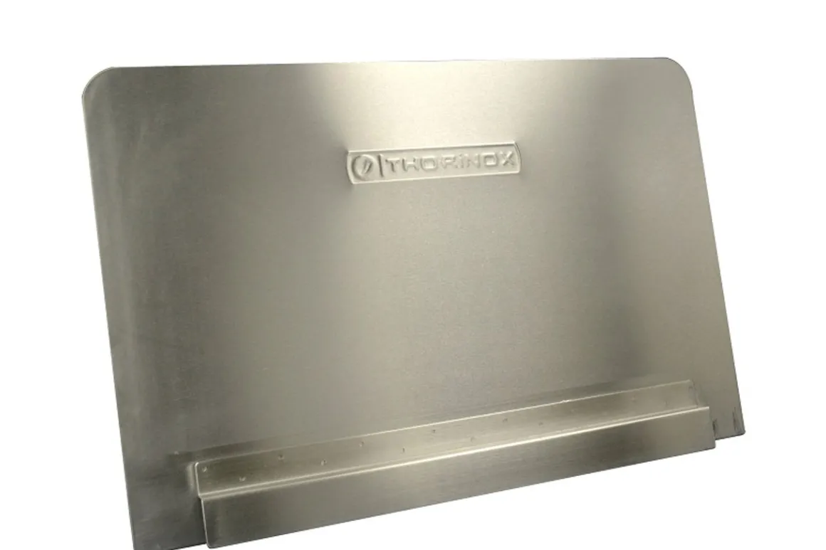 pareclaboussure_pour_frit_0.webp Outlet Pare-éclaboussure pour friteuse Royal en acier inoxydable de 22" x 14" Équipements De Cuisson