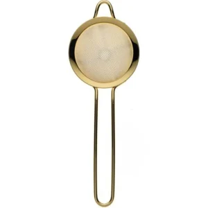 Fashion Passoire à cocktail à mailles fines de 3.5" - Plaqué or Accessoires De Bar