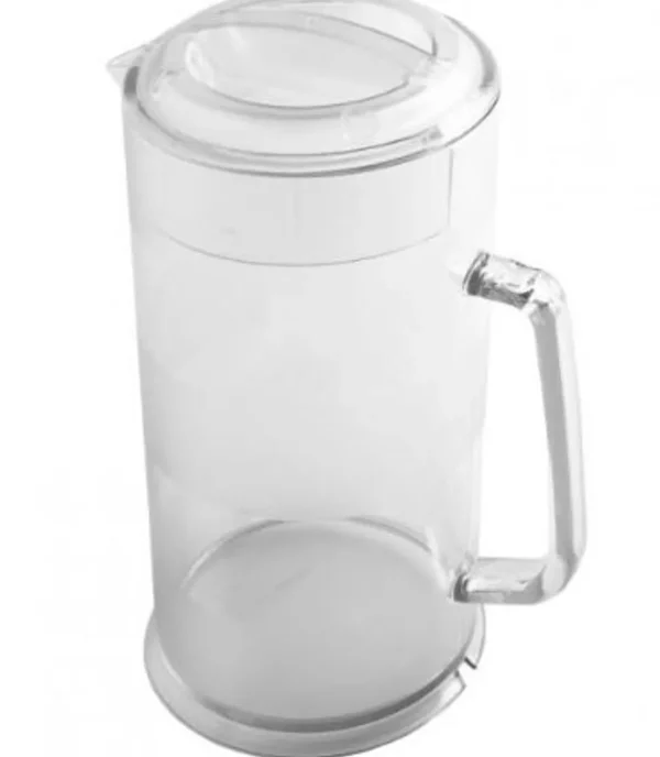 Fashion Pichet de 64 oz transparent avec couvercle Camwear Service Des Breuvages