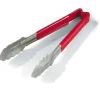 Hot Pince utilitaire de 16" à embout festonné en acier inoxydable avec manche Kool-Touch Rouge Ustensiles Et Outils De Cuisine