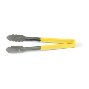 Sale Pince utilitaire de 12" à embout festonné en acier inoxydable avec manche Kool-Touch Jaune Ustensiles Et Outils De Cuisine