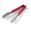 Sale Pince utilitaire de 9.5" à embout festonné en acier inoxydable avec manche Kool-Touch Rouge Ustensiles Et Outils De Cuisine