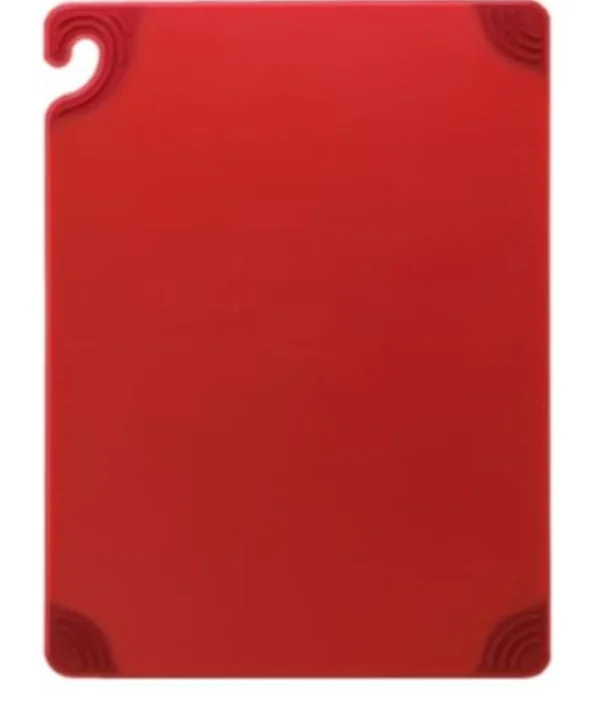Best Planche à découper de 18" x 24" Saf-T-Grip - Rouge Articles De Cuisine