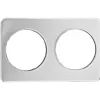 Fashion Plaque adaptatrice avec deux ouvertures de 8 3/8" Rangement Des Aliments