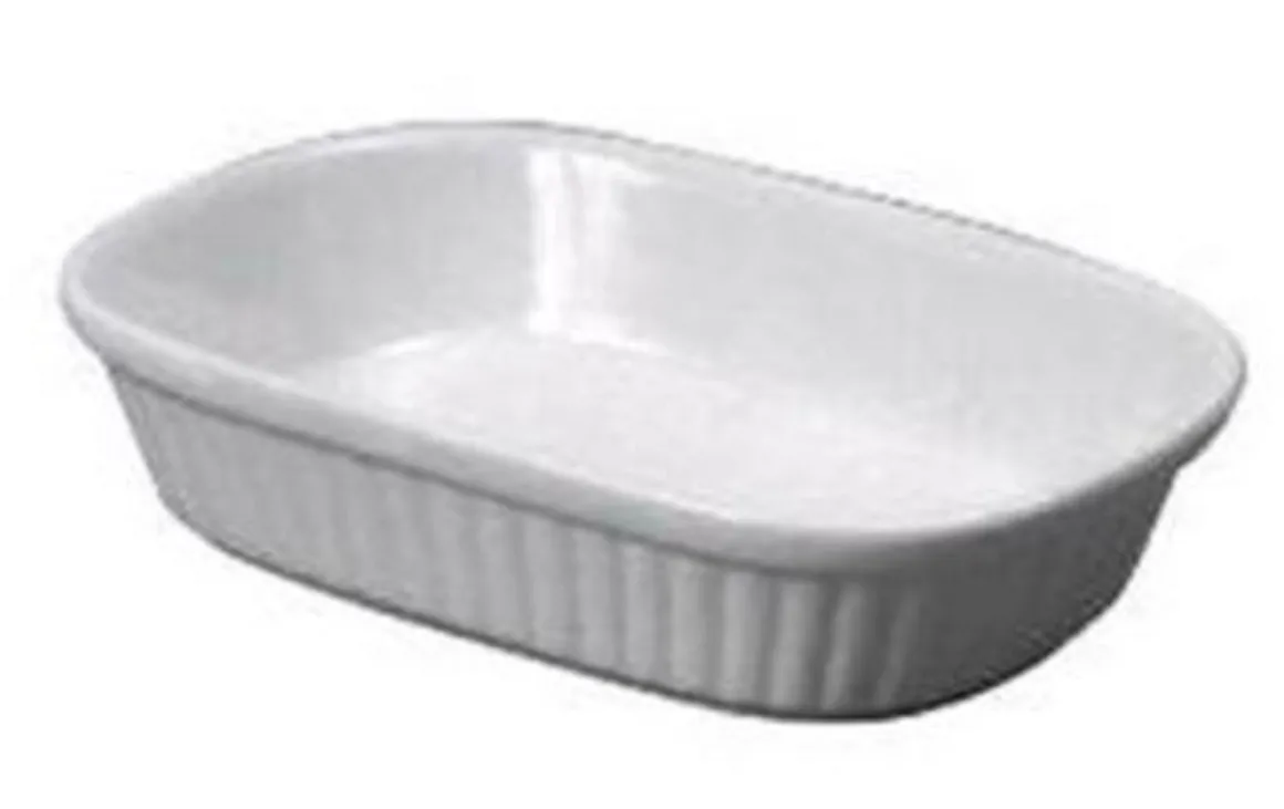 plat__pt_rectangulaire_de_0.webp Best Plat à pâté rectangulaire de 11 oz en céramique blanche Vaisselle De Service