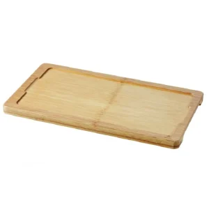 Sale Plateau de 13.5" x 7.75" en bambou pour assiette Basalt - 6 par boite Vaisselle