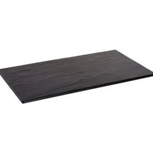 Online Plateau de 14.75" x 8.25" en mélamine - Noir effet ardoise Vaisselle