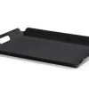 Clearance Plateau de service de 15.25" x 21.25" avec rebord à poignées - Noir - 12 par boite Articles De Service