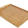 Online Plateau de service de 18" x 23" x 2" en bambou avec poignées Articles De Service