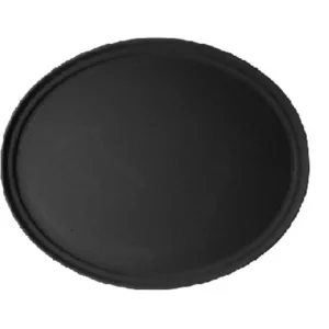 Outlet Plateau de service ovale antidérapant de 22" x 27" Camtread - Noir Satiné Articles De Service