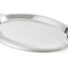Online Plateau de service ovale de 21 1/8" x 15.5" en acier inoxydable Vaisselle