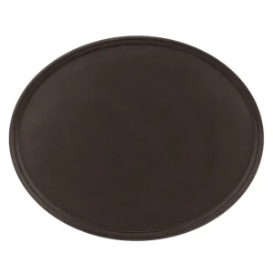 Outlet Plateau de service ovale antidérapant de 23" x 29" Camtread - Brun Articles De Service