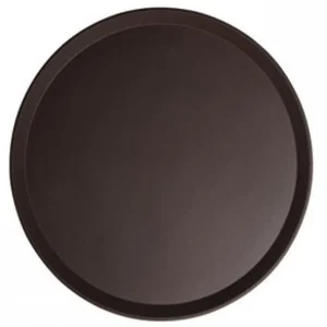 New Plateau de service rond antidérapant de 14" Camtread - Noir satiné Articles De Service