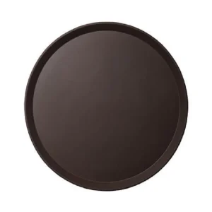 Sale Plateau de service rond antidérapant de 11" Camtread - Noir Satiné Articles De Service