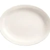 New Plateau ovale de 13 1/8" x 10" à rebord étroit - 12 par boite Vaisselle