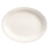 Discount Plateau ovale de 9.75" x 7.3" à rebord étroit Porcelana - 24 par boite Vaisselle