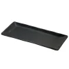 Online Plateau rectangulaire de 12" x 5.25" en mélamine Nara - Noir mat - 12 par boite Vaisselle