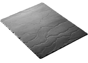 Online Plateau rectangulaire de 15.75" x 11.75" Basalt - Noir - 2 par boite Vaisselle