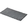 Discount Plateau rectangulaire de 9.75" x 4.75" Basalt - Noir - 6 par boite Vaisselle