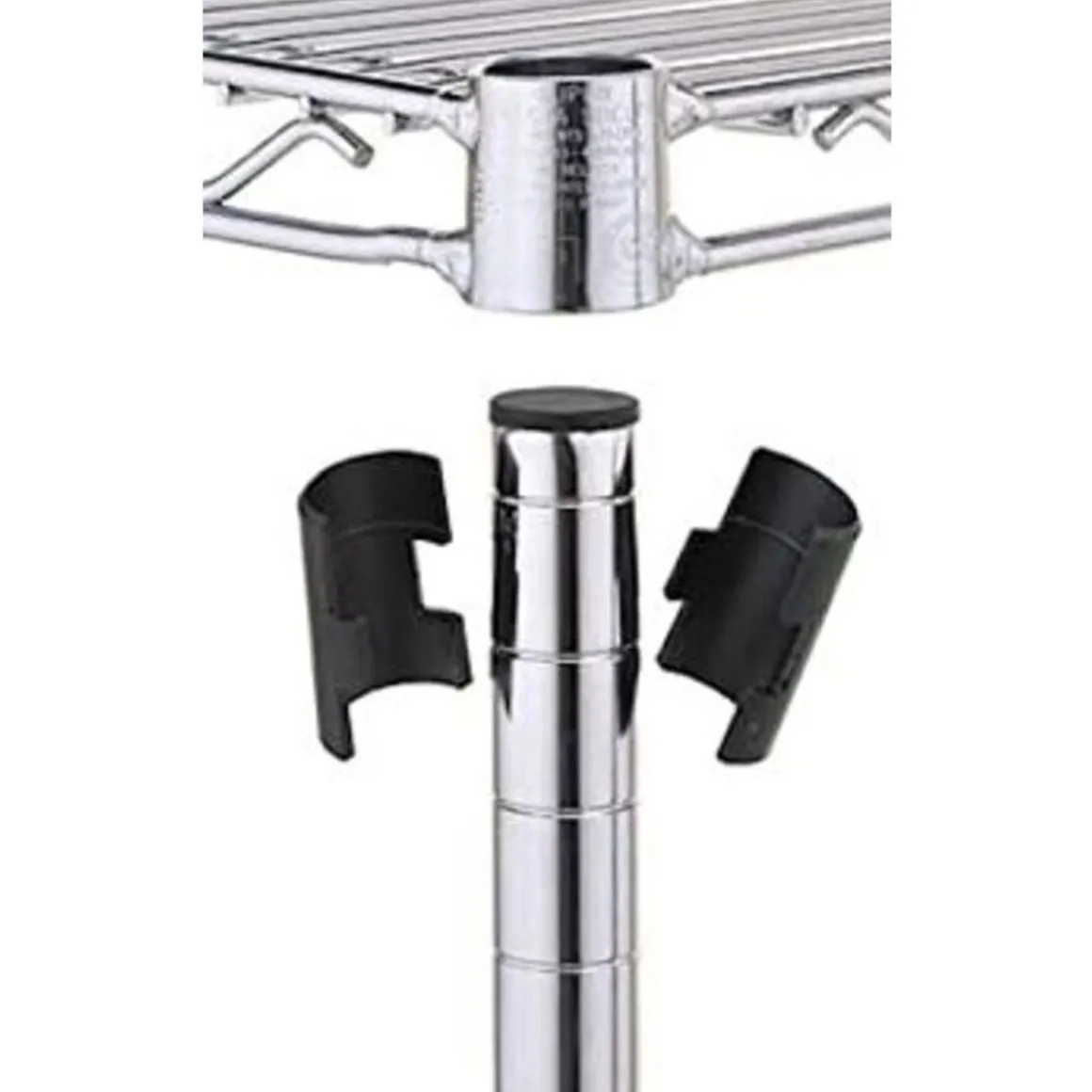 Outlet Poteau de 74" pour étagère - Chrome Tablettages Commerciales