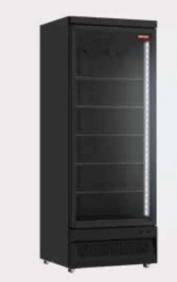 Hot Réfrigérateur à 1 porte vitrée - Noir - 29.5" x 29 7/8" x 80 5/16" Réfrigérateurs De Marchandise