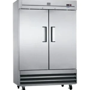 Discount Réfrigérateur de 55" x 32.5" x 80" à 2 portes pleine en acier inoxydable Réfrigérateurs Et Congélateurs Commerciaux