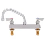 Fashion Robinet de comptoir de 8" avec bec pivotant de 8" Robinetterie Commerciale