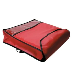 Outlet Sac de livraison pour pizza isolé de 20" x 20" x 5" - Rouge Sac De Livraison