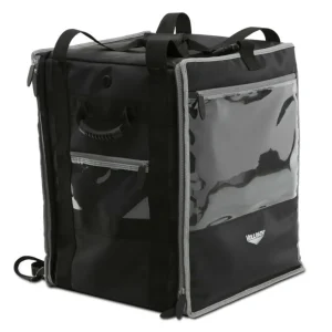 Outlet Sac de livraison tour avec support de 18" x 17" x 22" avec coussin chauffant de 120V et batterie 12V Séries 5 - Noir Sac De Livraison
