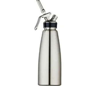 Discount Siphon à crème fouettée de 1 L en acier inoxydable Service Des Breuvages