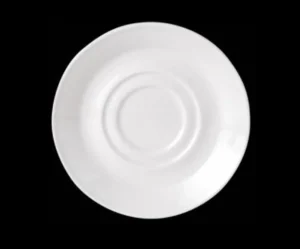 Fashion Soucoupe de 4 5/8" à double cavités Simplicity par Steelite Performance - 36 par boite Vaisselle
