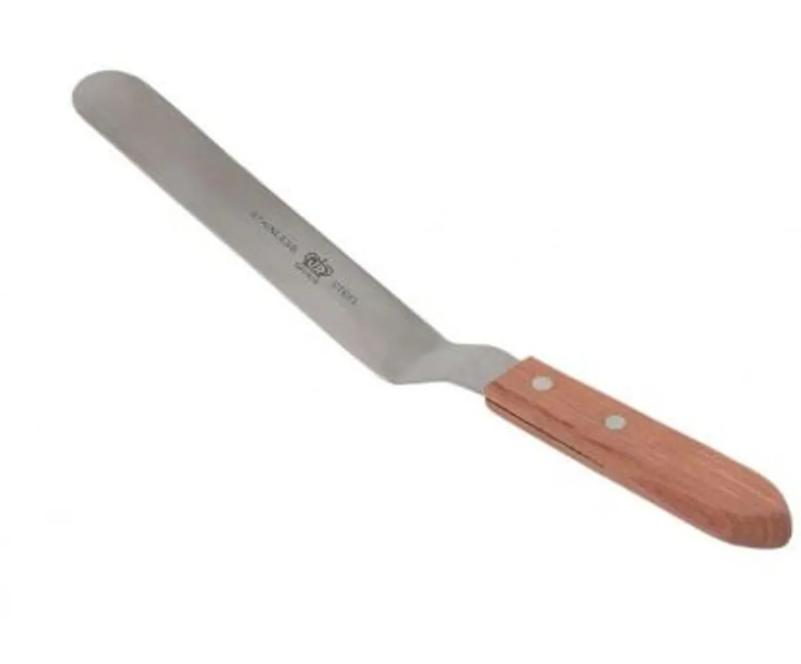 spatule__lame_coude_de__a_0-1.webp Hot Spatule à lame coudée de 9.5" avec manche en bois Ustensiles Et Outils De Cuisine
