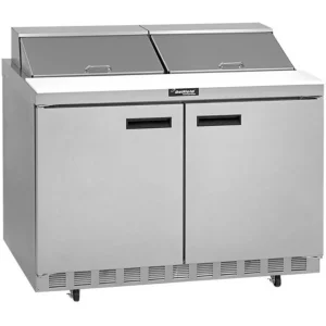 Clearance Table à salade réfrigérée de 48" - espace pour 12 bacs 1/6 Tables De Préparation Réfrigérées