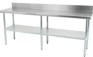 Best Table de travail de 30" x 96" en acier inoxydable avec dosseret de 5" Tables De Travail Commerciales