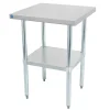 Clearance Table de travail de 30" x 24" en acier inoxydable Tables De Travail Commerciales