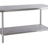 New Table de travail de 30" x 72" en acier inoxydable Tables De Travail Commerciales