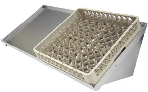 Online Tablette inclinée de 22" x 42" avec drain à gauche Tablettes Murales Et Passe-plats