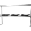 Sale Tablette passe-plat double de 12" x 60" en acier inoxydable Tablettes Murales Et Passe-plats