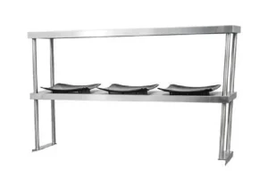 Sale Tablette passe-plat double de 12" x 60" en acier inoxydable Tablettes Murales Et Passe-plats