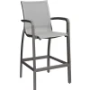 Discount Tabouret de bar avec bras Sunset - Solid Gray / Volcanic Black (Gris/Noir) Ameublement Commercial Pour Terrasses