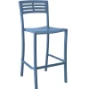 Best Tabouret de bar Vogue - Denim Blue (Bleu) Ameublement Commercial Pour Terrasses